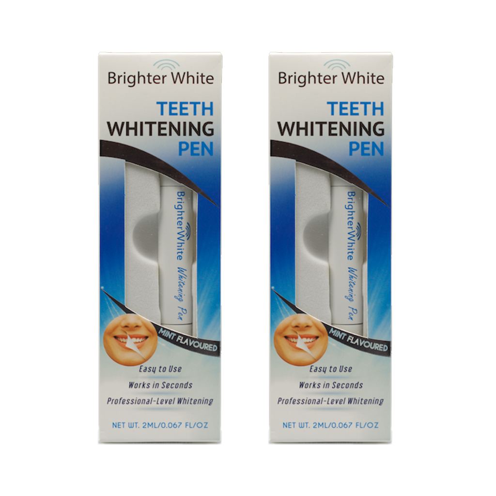 BrighterWhite Teeth Whitening Pen twin pack