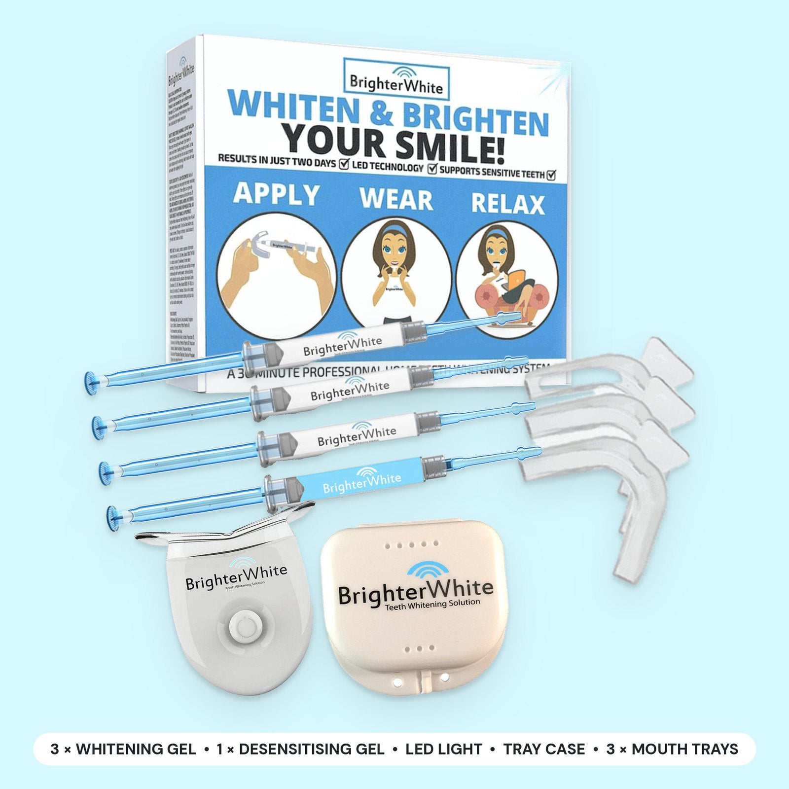 Teeth Whitening Kit – 3 Month Supply